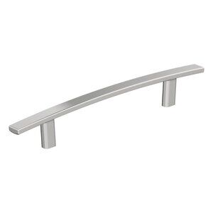 Cabinet Pull Handles Brushed Nickel 7" Curved Drawer Appliance Handles 10 Pack